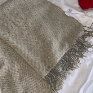 Tan blanket scarf